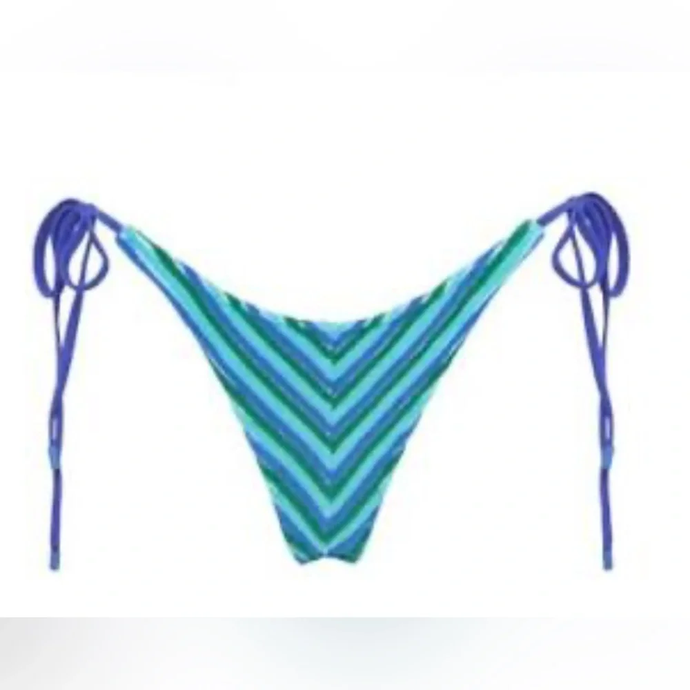 Triangl Swimwear Blue and Green Bikini Bottom